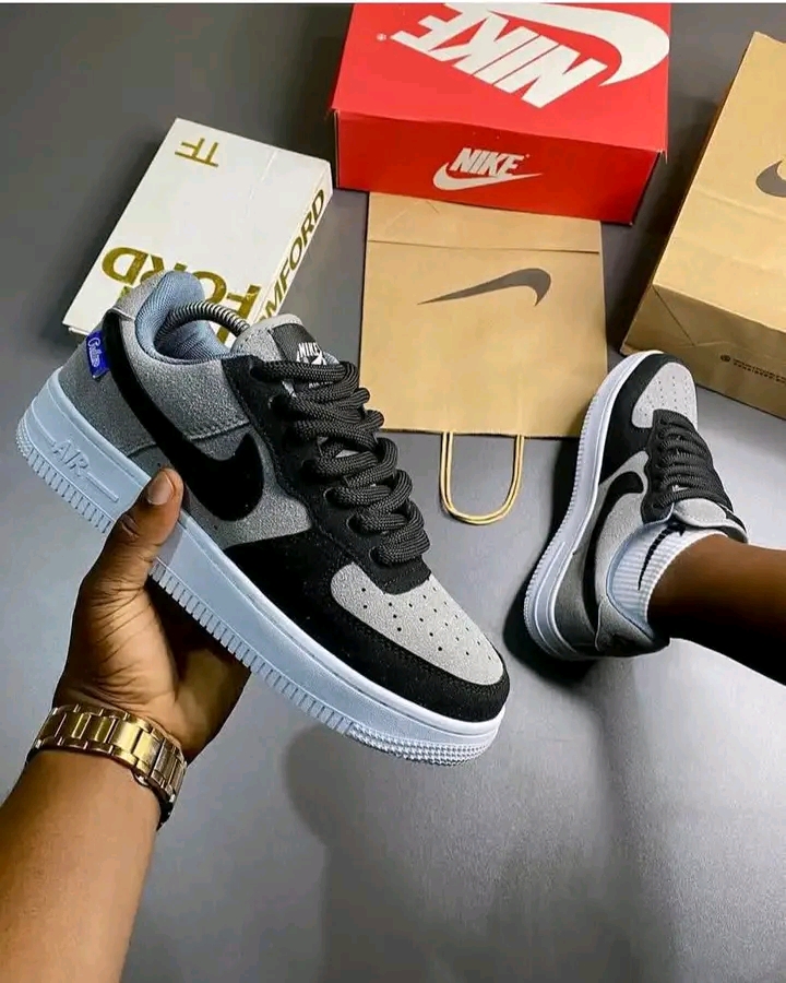 Nike air force 1 sneakers-Grey black white